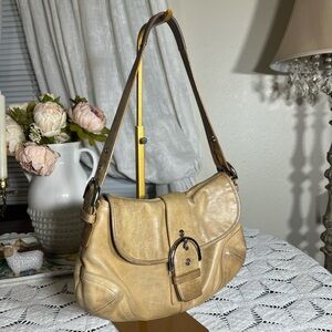 Coach SoHo Tan Leather Hobo Bag